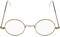 Forum Novelties Round Wire Rim Glasses Costume Accessory